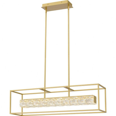 Dazzle 32W LED Light Oversized Linear Pendant by Quoizel - PCDZ136SGD