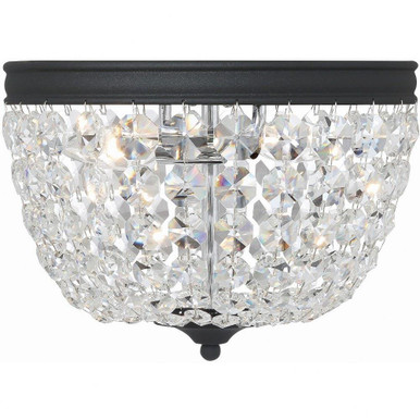 Nola 2 Light 11.5 Inch Wide Flush Mount by Crystorama - NOL-312