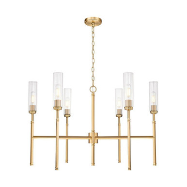 Esme 6 Light Chandelier 24.5 Inch Tall and 38 Inch Wide by Z Lite - 3047-6