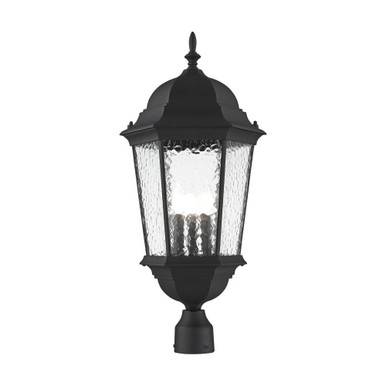 Hamilton 3 Light Outdoor Post Top Lantern 12.5 x 27 Inch by Livex  - 75474-14