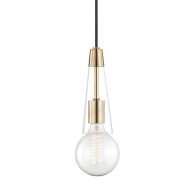Joni 1 Light Mini Pendant by Mitzi - H103701-AGB