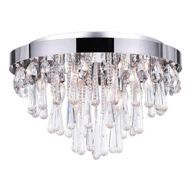 Vast 8 Light 20 Inch Wide Flush Mount by CWI - 5078C20C