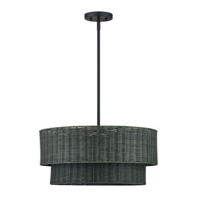 Weavington 4 Light Pendant 18 Inch Tall and 21 Inch Wide by Livex - 60044
