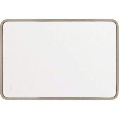 Monica 40W 1 LED Framed Rounded Rectangular Edge Lit Mirror by Craftmade - MIR2403RRT