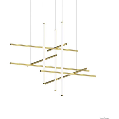 Labyrinth 83W 1 LED Chandelier 45 Inch Tall and 61 Inch Wide by Sonneman - 2106