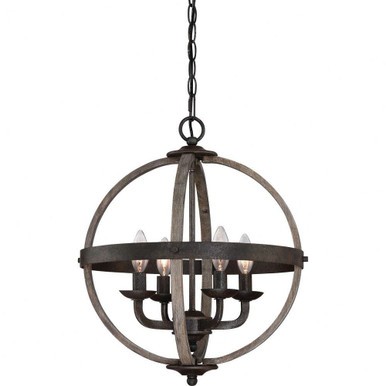 Fusion 4 Light Small Chandelier by Quoizel - FSN5204