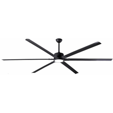 Fanbos 6 Blade Ceiling Fan with Light Kit 96 Inches Wide by Canarm Inc - CP96-LEDBK