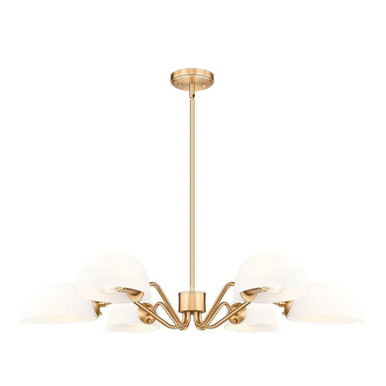 Breton 6 Light Chandelier 5 Inch Tall and 39 Inch Wide by Z Lite - 3048-6