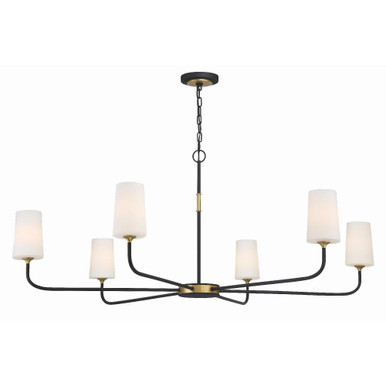 Niles 6 Light Oversized Chandelier by Crystorama - NIL-70016-BF-MG