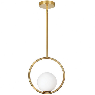 Adrienna One Light Small Pendant by Dainolite - adr-101p-agb