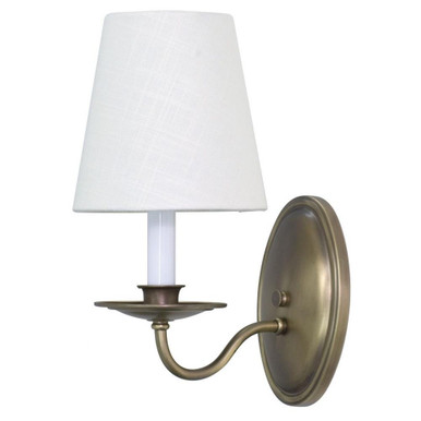 Lake Shore 1 Light Wall Sconce 11.5 Inch Tall by House of Troy - LS217-AB