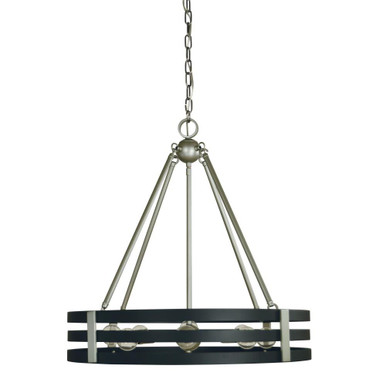 Luxe 8 Light Medium Chandelier by Framburg - L1123 SP/MBLACK