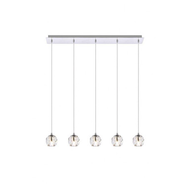 Eren 5 Light Mini Pendant by Elegant - 3505D32