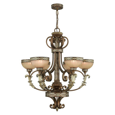 Seville 6 Light Large Chandelier by Livex - 8526-64