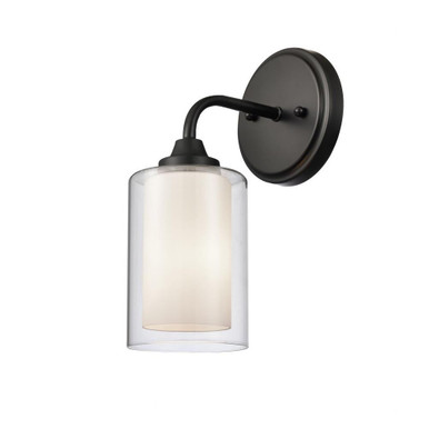 Fairbank 1 Light Vanity Light by Innovations - 342-1W-BK-CLW