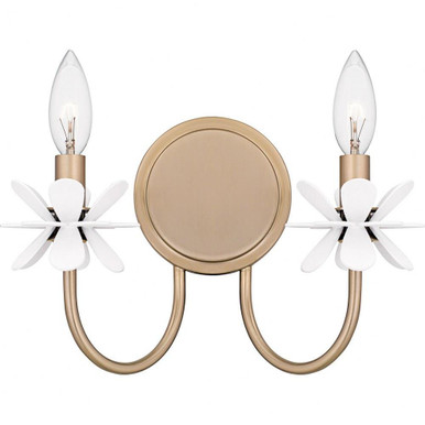 Remy 2 Light Wall Sconce 9 Inch Tall and 12 Inch Wide by Quoizel - REY8812BGD
