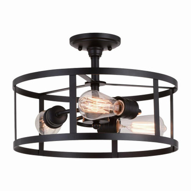 Akron 3 Light 15 Inch Wide Semi Flush Mount by Vaxcel - C0266