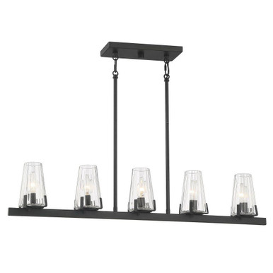 Dimond 5 Light Linear Chandelier 6.75 Inch and 4 Inch Wide by Savoy House - L1-2321-5-89