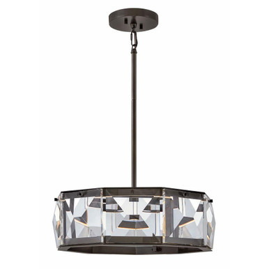 Jolie 32W LED 19.5 Inch Wide Semi Flush Mount by Fredrick Ramond - FR30103
