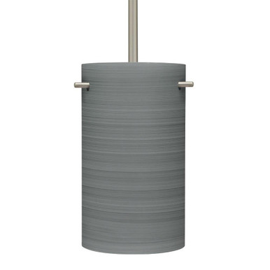 Tamburo 5 1 Light Small Stem Pendant by Besa 1TT-4005TN-SN - 1TT-4005TN-SN