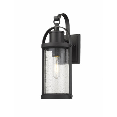 Roundhouse 1 Light Outdoor Wall Mount 6 x 15.75 Inch by Z Lite - 569S-BK