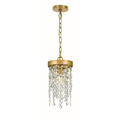 Winham 1 Light Mini Pendant by Crystorama - win-610-ga-cl-mwp