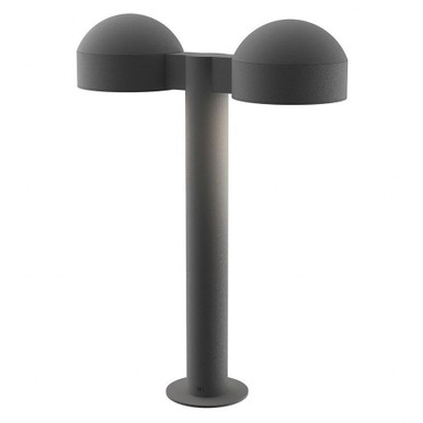 REALS 2 LED Dome Cap and Plate Lens Double Bollard 17.75 Inch by Sonneman - 7306DCPL