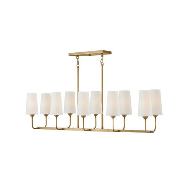 Lewis 10 Light Oversized Linear Chandelier by Hinkley - 45005