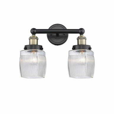 Colton 2 Light Industrial Vanity Light by Innovations - 616-2W-COL