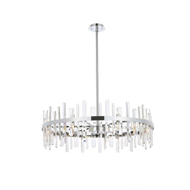 Serena 16 Light Oversized Round Chandelier by Elegant - 2200D36