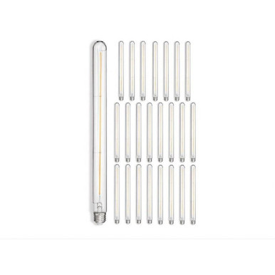 LumiGlo 4W LED E26 T10 Replacement Bulb (24 Pack) 11 Inch Tall by Hinkley - E26T1042411CL-24