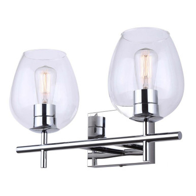 Cain 2 Light Vanity Light by Canarm - IVL1019A02BK