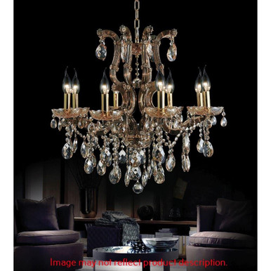 Colossal 8 Light Large Chandelier by CWI - 8312P28C