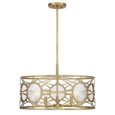 Balfour 5 Light Convertible Pendant 14 Inch and 24 Inch Wide by Savoy House - 6-5065-5