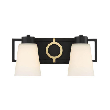 Russo 2 Light Bath Vanity 7.25 Inch Tall and 15.5 Inch Wide by Savoy House - L8-4450-2-143