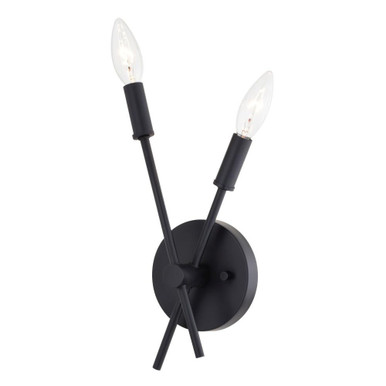 Warwick 2 Light Wall Sconce 12 Inch Tall and 5.75 Inch Wide by Vaxcel - W0492