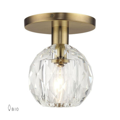 Whitfield 1 Light 7 Inch Wide Semi Flush Mount by Livex - 46320-08
