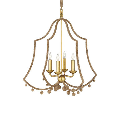 Nimes 4 Light Chandelier 21 x 22.25 Inches Wide by Currey Company - 9000-1247