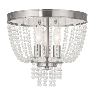 Valentina 3 Light 12.25 Inch Wide Flush Mount by Livex - 51864