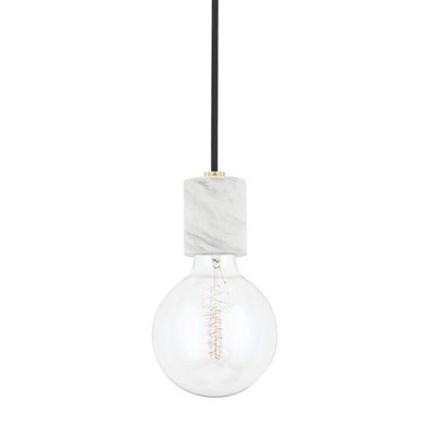 Asime 1 Light Pendant 9.5 Inches Tall and 5 Inches Wide by Mitzi - H120701-AGB