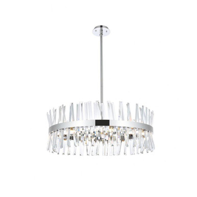 Serephina 16 Light Large Round Chandelier by Elegant - 6200D32