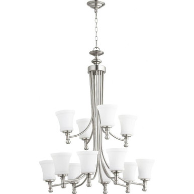 Rossington 12 Light Oversized Chandelier by Quorum - 6122-12