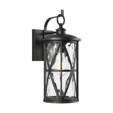 Millbrooke 1 Light Outdoor Wall Lantern 15.5 Inch Tall by Generation - OL15201ANBZ