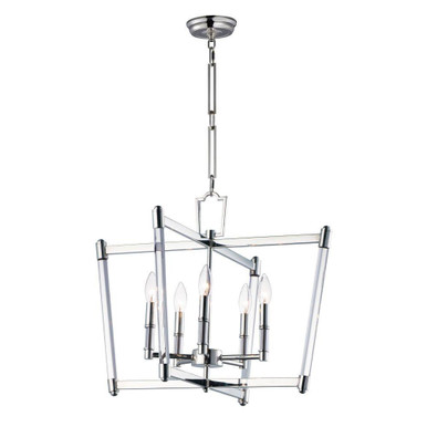 Lucent 5 Light Medium Chandelier by Maxim - 16103CLPN
