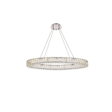 Monroe 32W 1 LED Light Medium Pendant by Elegant - 3503D36