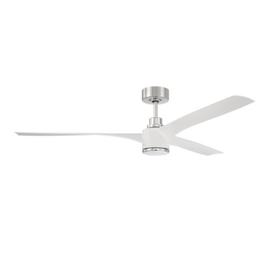 Phoebe 3 Blade Ceiling Fan with Light Kit 60 Inches Wide by Craftmade - PHB60WPLN3-NWF