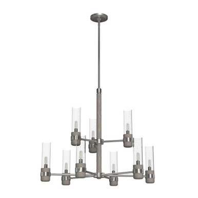 River Mill 9 Light Large 2 Tier Chandelier by Hunter - RM9_194_CH