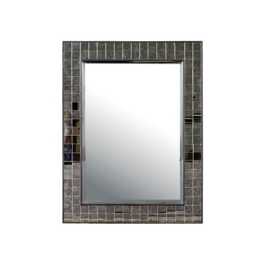 Mosaico Rectangular Mirror 43.25 Inch and 33.25 Inch Wide by Currey Company - 1000-0166