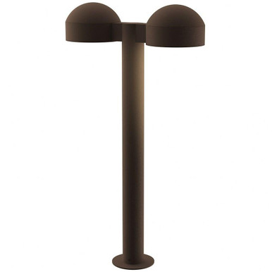 REALS 2 LED Dome Cap and Plate Lens Double Bollard 23.75 Inch by Sonneman - 7307DCPL