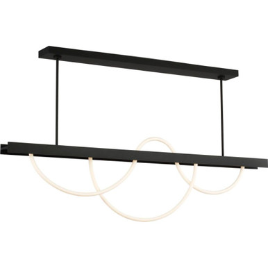 Uneri 47.4W 2 LED Linear Chandelier 62 Inch Length by Visual Comfort Modern - SLLS83927B
